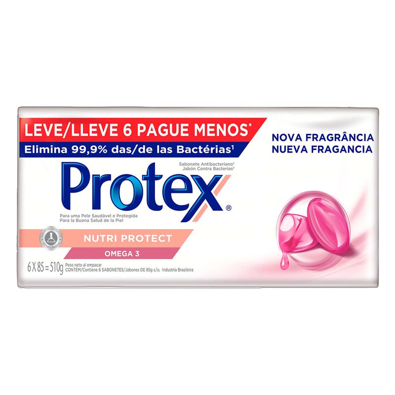 Pack-Sabonete-em-Barra-Antibacteriano-Protex-Nutri-Protect-Omega-3-Cartucho-510g-Leve-6-Pague-Menos