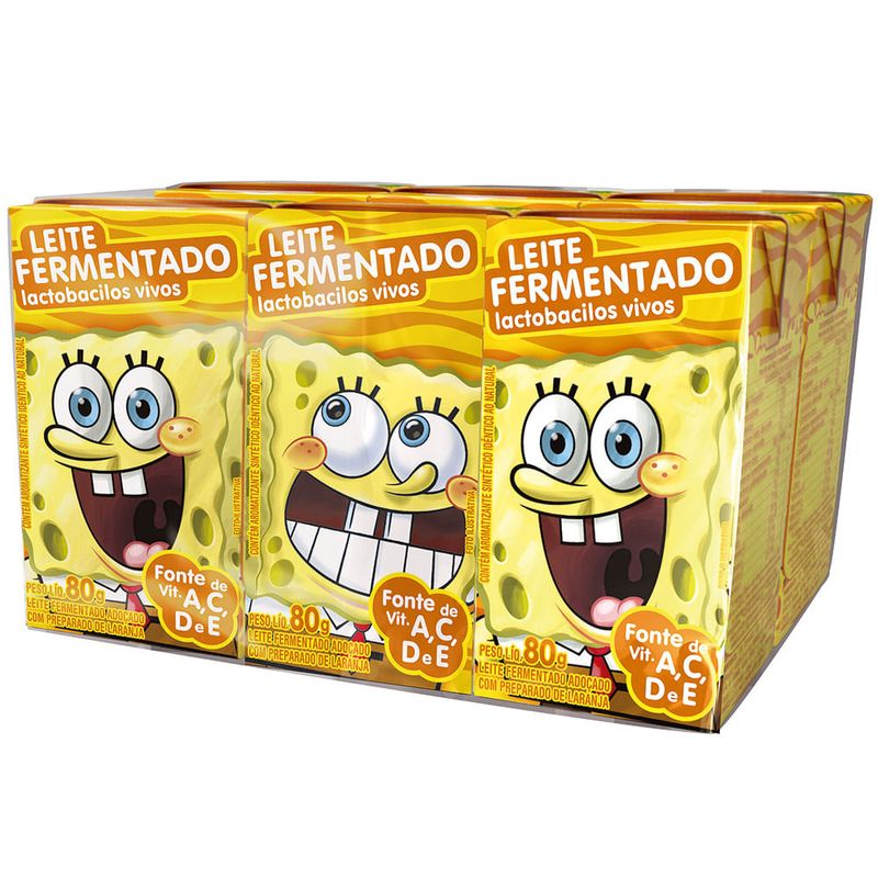 Leite-Fermentado-Bob-Esponja-Elege-Caixa-com-6-Unidades-de-80g-Cada