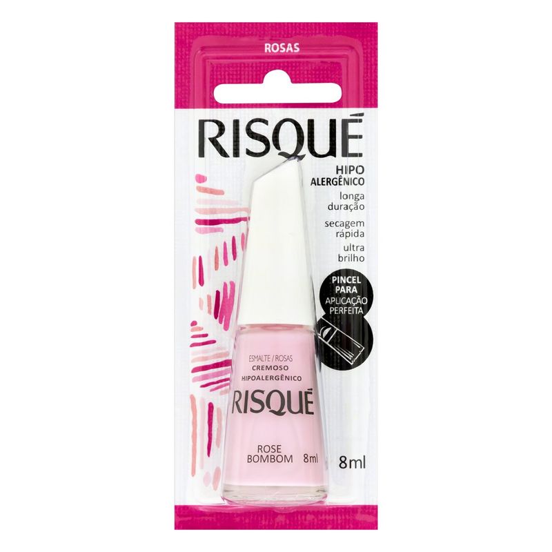 Esmalte-Cremoso-Rose-Bombom-Risque-Rosas-8ml
