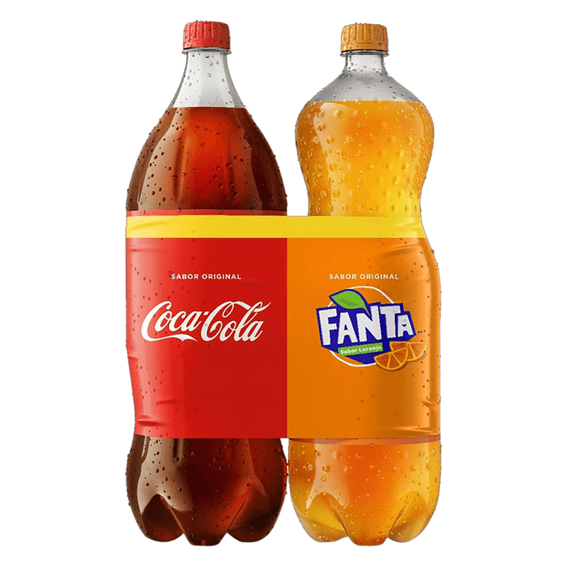 Kit-Refrigerante-Coca-Cola---Fanta-Laranja-Garrafa-2L-Cada