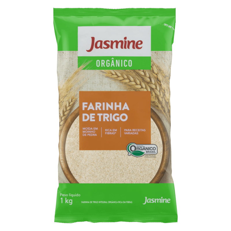 Farinha-de-Trigo-Integral-Organica-Jasmine-Pacote-1kg