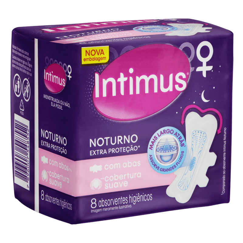 Absorvente-com-Abas-Suave-Extra-Protecao-Noturno-Intimus-Pacote-8-Unidades