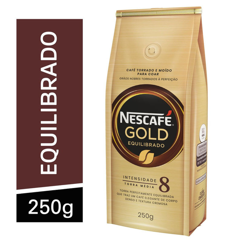 Cafe-Torrado-e-Moido-Equilibrado-Nescafe-Gold-Pacote-250g