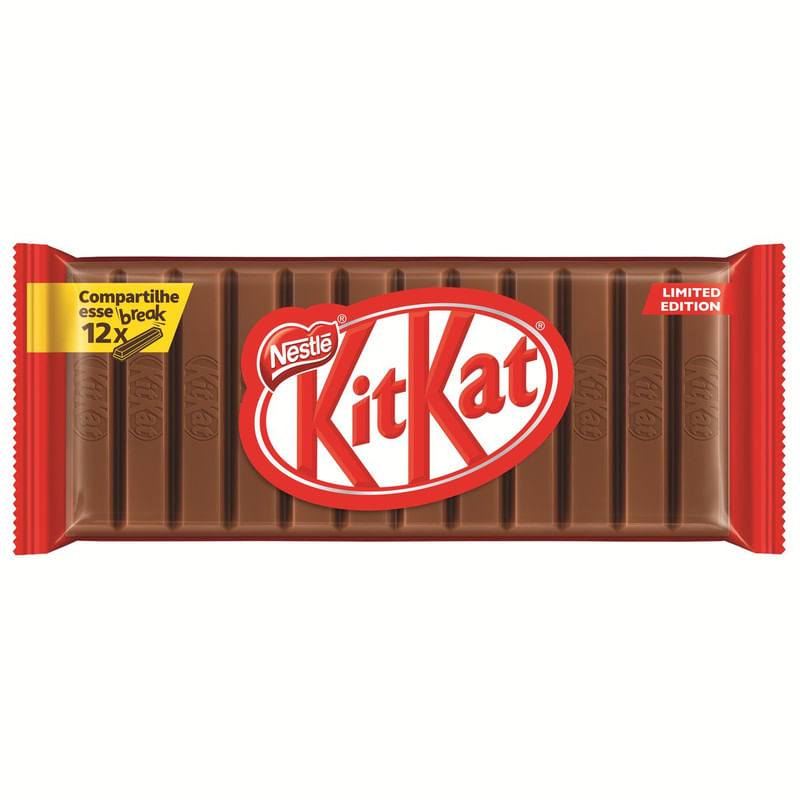 Chocolate Em Barra Ao Leite Kitkat Nestlé 102g Edição Limitada