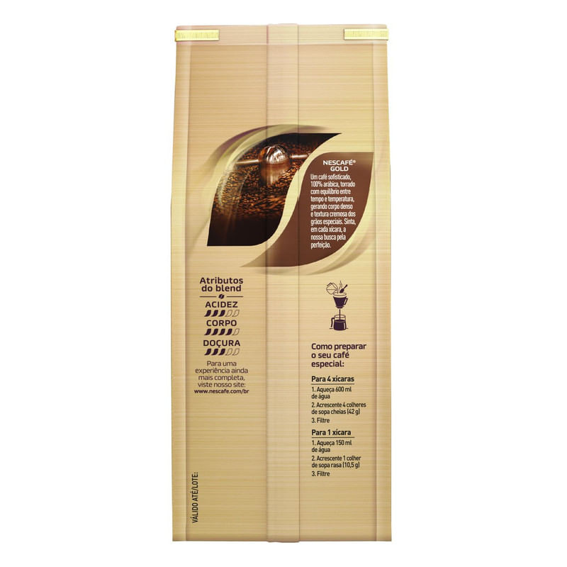 Cafe-Torrado-e-Moido-Equilibrado-Nescafe-Gold-Pacote-250g