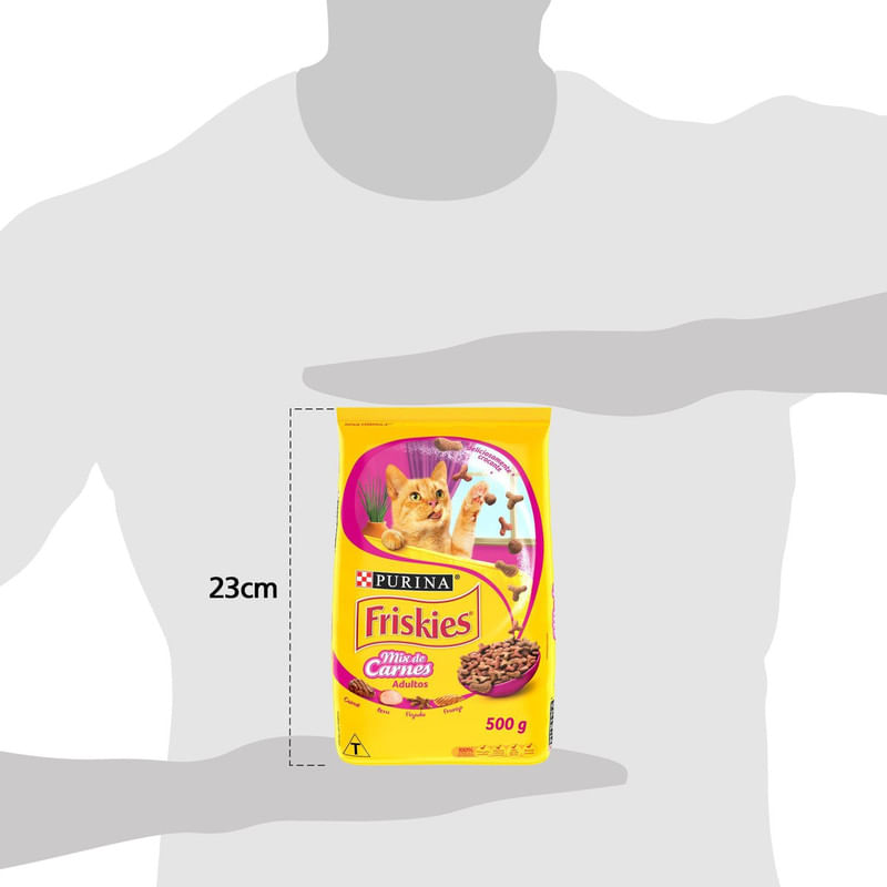 Alimento-para-Gatos-Adultos-Mix-de-Carne-Friskies-Purina-Pacote-500g