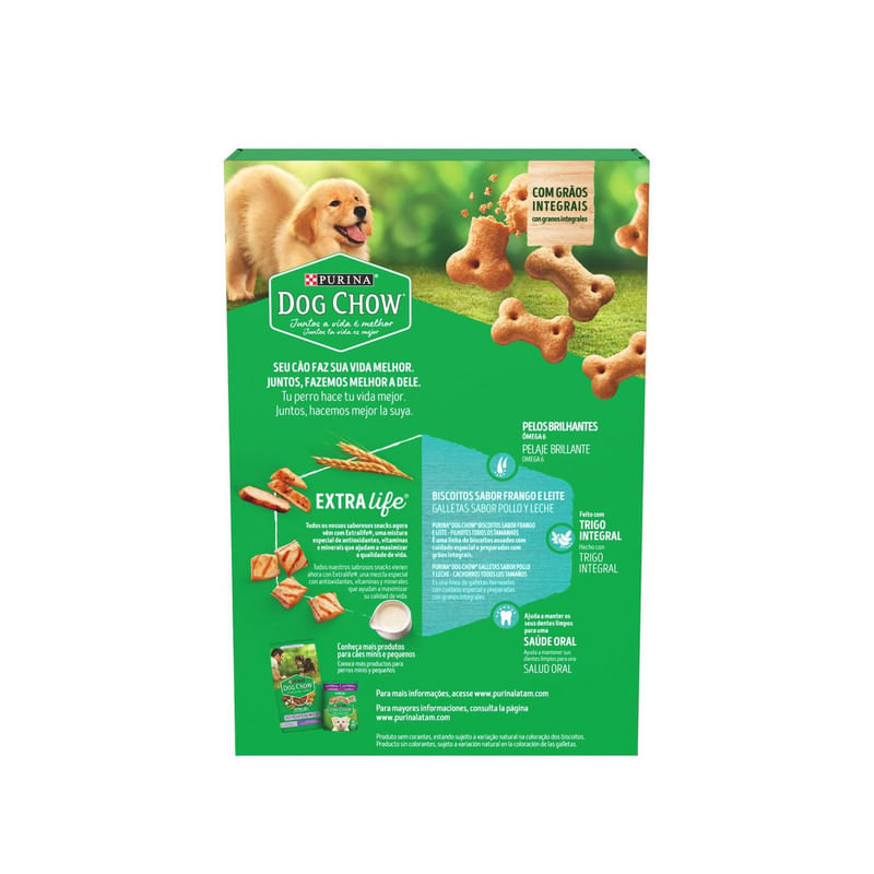 Biscoito-Para-Caes-Racas-Filhotes-Frango-e-Leite-Extra-Life-Dog-Chow-Purina-Caixa-300g