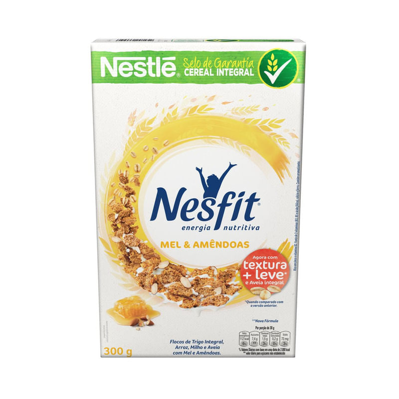 Cereal-Matinal-Integral-Mel---Amendoas-Nestle-Nesfit-Caixa-300g