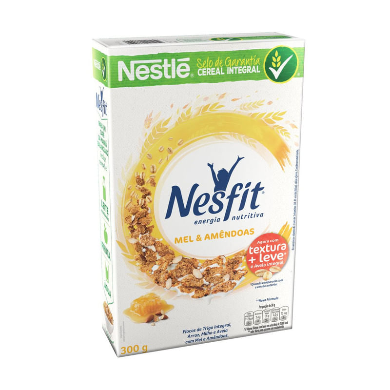Cereal-Matinal-Integral-Mel---Amendoas-Nestle-Nesfit-Caixa-300g