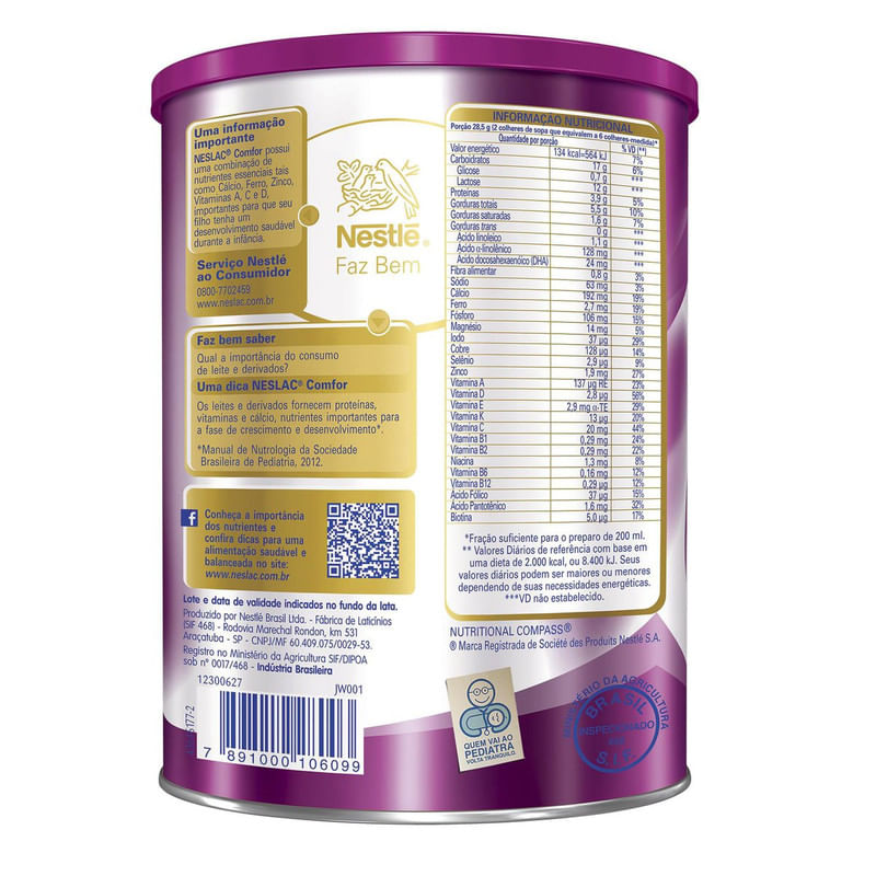 Composto-Lacteo-Comfor-Neslac-Nestle-Lata-800g