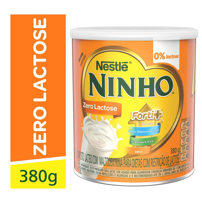 Composto-Lacteo-Zero-Lactose-Nestle-Lata-Ninho-Nestle-Lata-Forti--Nestle-Lata-380g