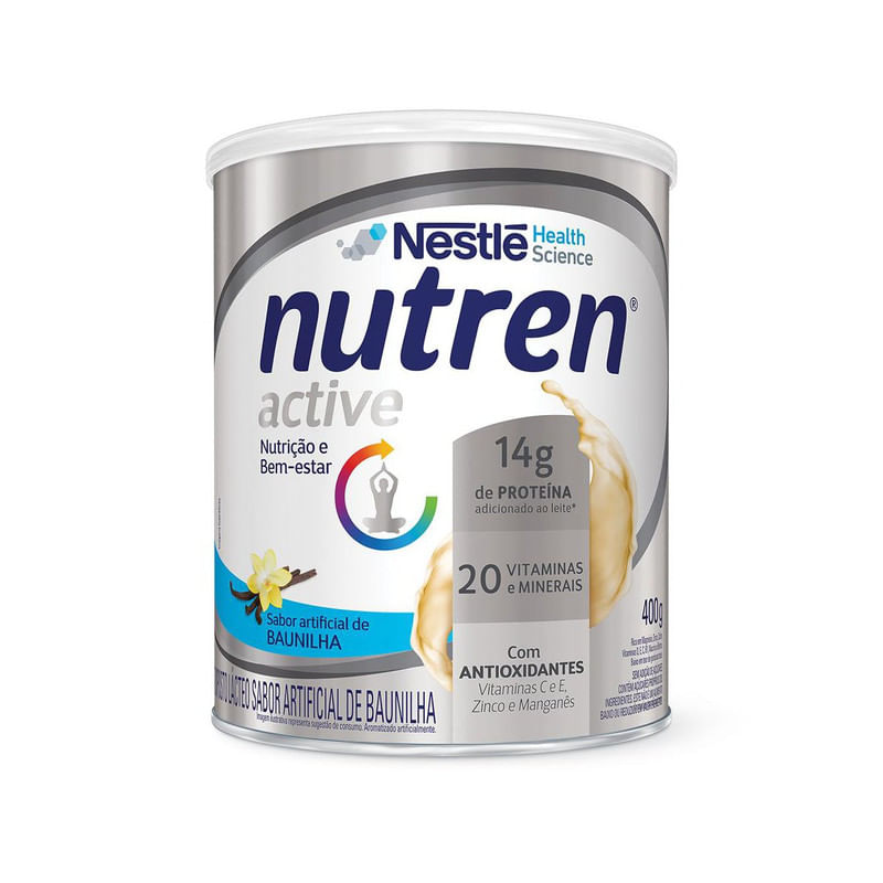 Composto-Lacteo-Baunilha-Nutren-Active-Nestle-Lata-400g