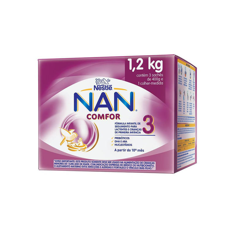 Pack-Formula-Infantil-para-Lactentes-Nestle-Nan-Comfor-3-12kg-com-3-Unidades