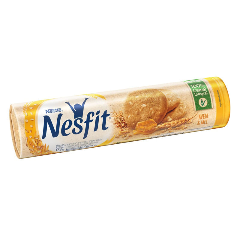 Biscoito-Integral-Aveia---Mel-Nesfit-Pacote-160g