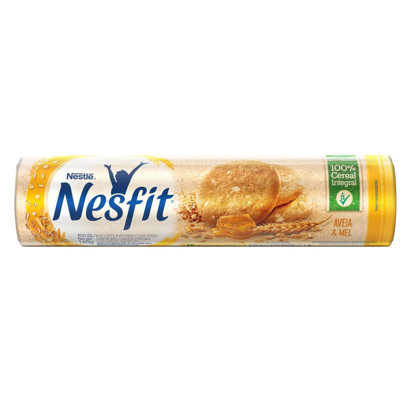 Biscoito-Integral-Aveia---Mel-Nesfit-Pacote-160g