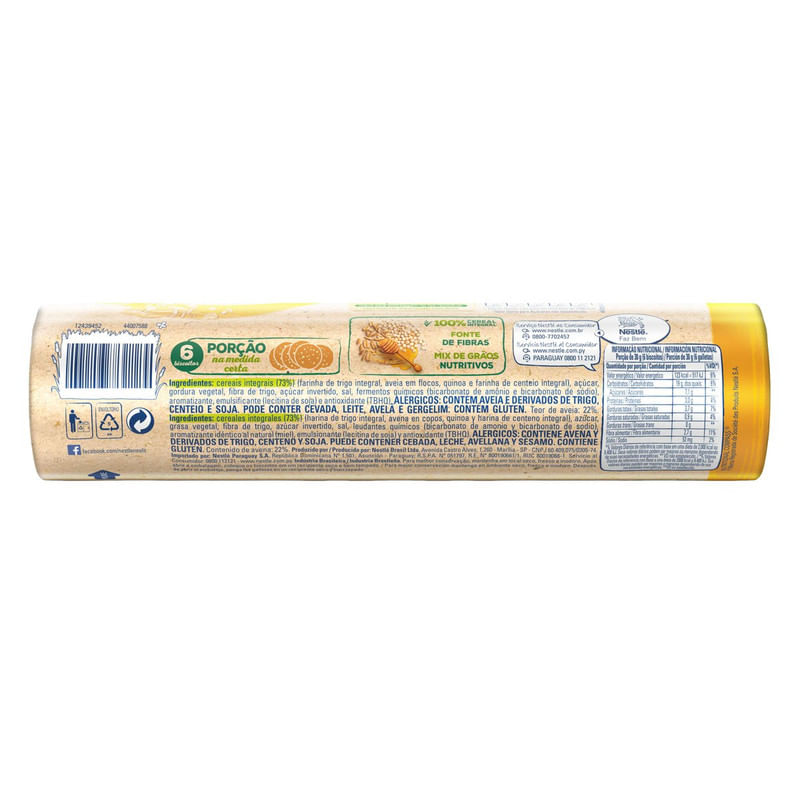 Biscoito-Integral-Aveia---Mel-Nesfit-Pacote-160g