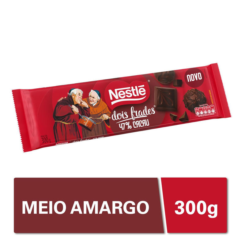 Chocolate-Meio-Amargo-47--Cacau-Nestle-Dois-Frades-Pacote-300g