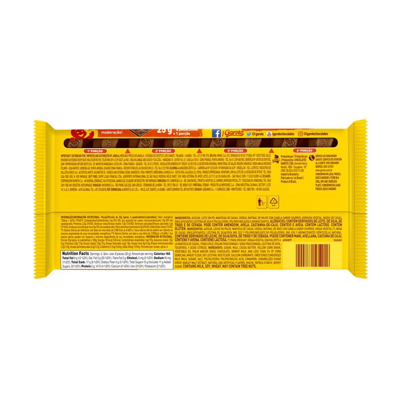 Barra-de-Chocolate-ao-Leite-e-Branco-Churros-Garoto-Cacau-do-Brasil-90g