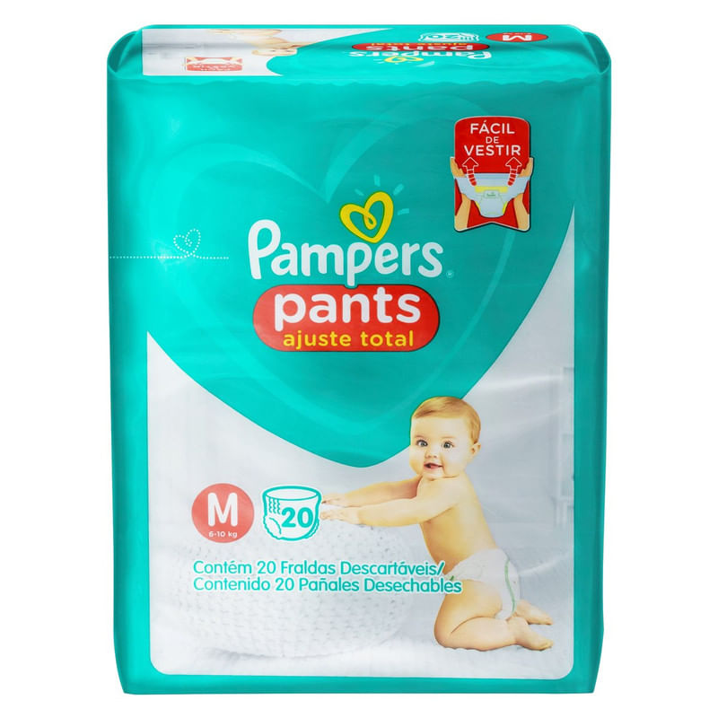 Fralda-Descartavel-Infantil-Ajuste-Total-Pants-M-Pampers-Pacote-20-Unidades