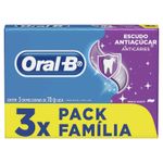 Creme-Dental-Oral-B-Escudo-Antiacucar-Anticaries-3X70g---Pack-Familia