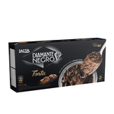Mousse Congelado de Chocolate Diamante Negro com Base de Cookies e Gotas de Chocolate Lacta Caixa 160g com 2 Unidades de 80g Cada