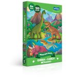 Quebra-Cabecas-Metalizado-Reino-dos-Dinos-Toyster-100-Pecas