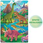 Quebra-Cabecas-Metalizado-Reino-dos-Dinos-Toyster-100-Pecas