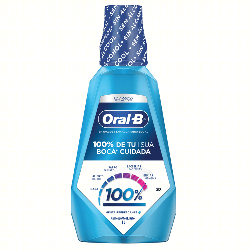 Enxaguante-Bucal-Zero-Alcool-Menta-Refrescante-100--Oral-B-Frasco-1l