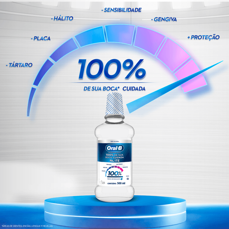 Enxaguante-Bucal-Zero-Alcool-Menta-Refrescante-Noite-100--Oral-B-Frasco-500ml