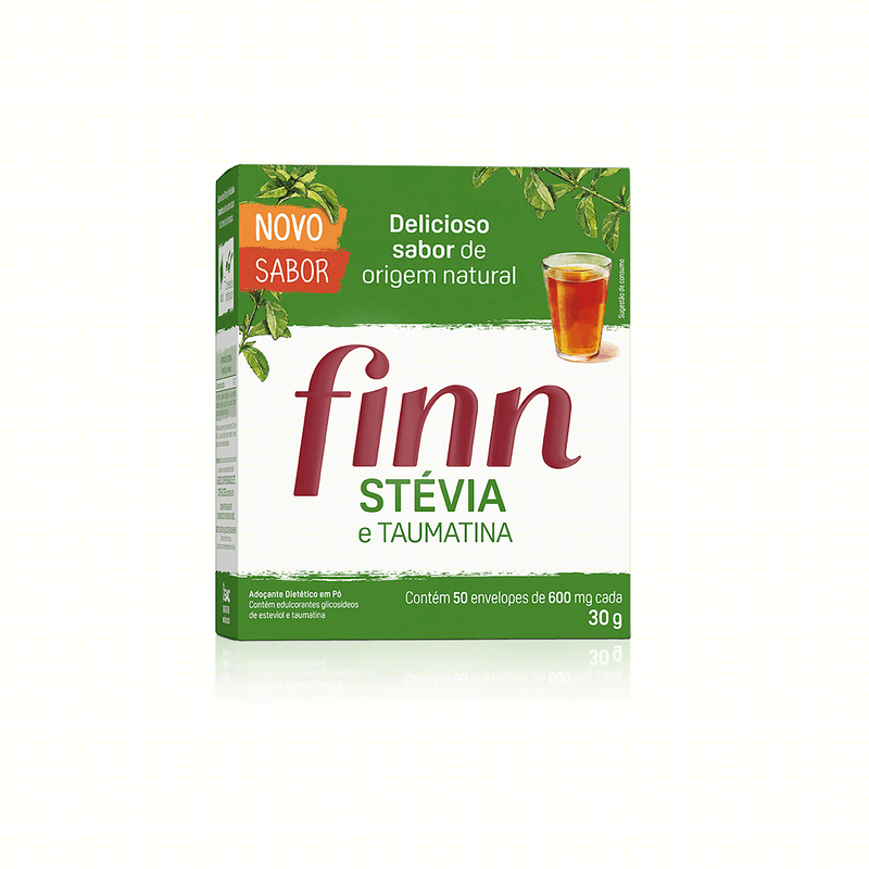 Adocante-Dietetico-em-Po-Stevia-e-Taumatina-Finn-Caixa-30g-50-Unidades-de-600mg-Cada