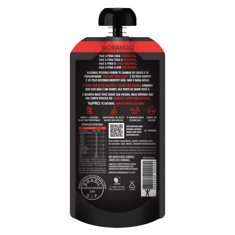 Iogurte-Desnatado-15g-Proteinas-Morango-Zero-Lactose-sem-Acucar-Yopro-Squeeze-160g