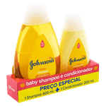 kitshampoo400mlcondicionador200mljohnsonsbabyprecoespecial7891010897819