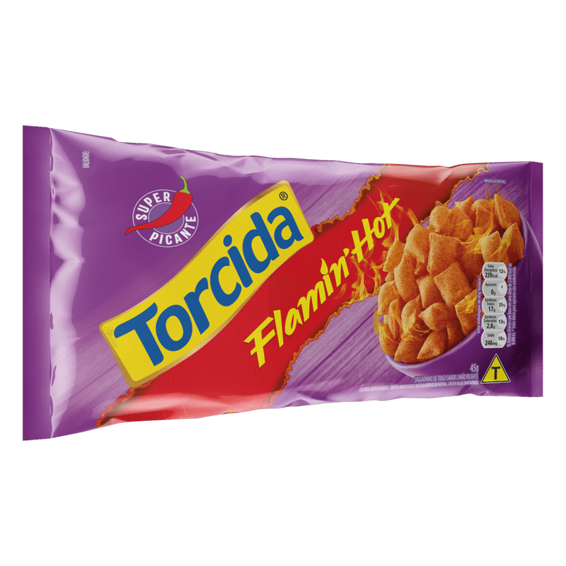 Salgadinho-de-Trigo-Flamin--Hot-Limao-Picante-Torcida-Pacote-45g