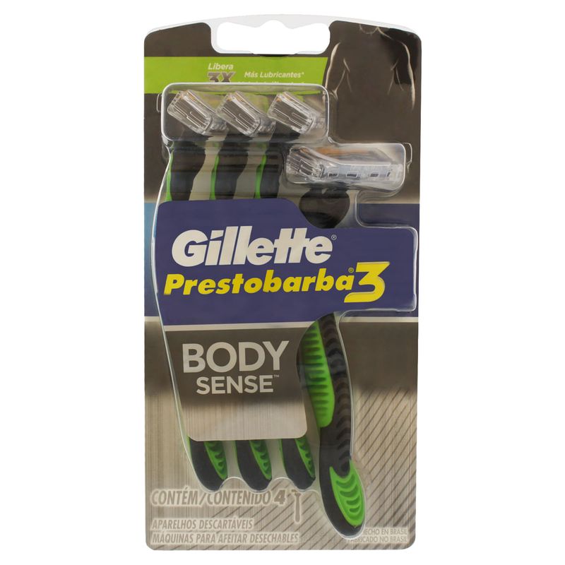 Kit-Aparelho-Descartavel-para-Barbear-Prestobarba3-Body-Sense-Gillette-4-Unidades