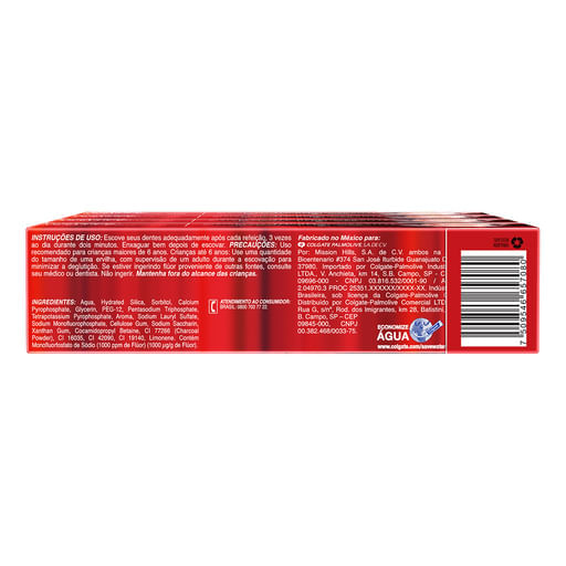 Creme-Dental-Carvao-Ativado-Dazzling-Mint-Luminous-White-Colgate70g