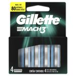 Kit-Carga-de-Aparelho-para-Barbear-Mach3-Gillette-Cartela-4-Unidades