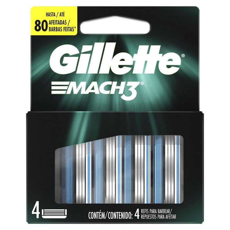 Kit-Carga-de-Aparelho-para-Barbear-Mach3-Gillette-Cartela-4-Unidades