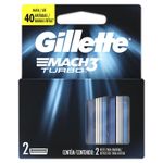 Kit-Carga-de-Aparelho-para-Barbear-Mach3-Turbo-Gillette-Cartela-2-Unidades