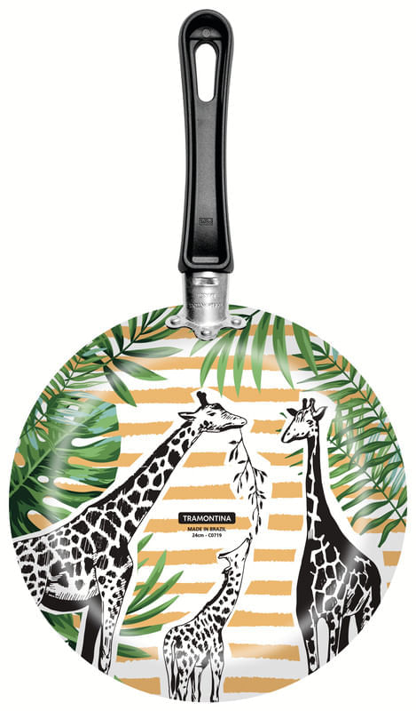 Frigideira-em-Aluminio-Antiaderente-Estampado-24cm-Girafas-Vivacor-Tramontina-1-Unidade