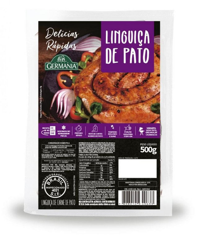 Linguica-de-Pato-Delicias-Rapidas-Germania-Pacote-500g