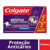 Creme Dental Colgate Máxima Proteção Anticáries mais Neutraçúcar 70g Promo Leve 3 Pague 2