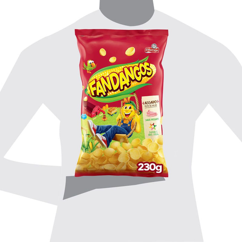 Salgadinho-De-Milho-Presunto-Elma-Chips-Fandangos-Pacote-230G