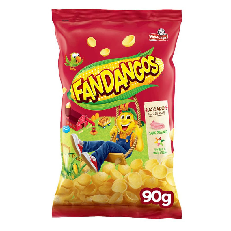 Salgadinho-De-Milho-Presunto-Elma-Chips-Fandangos-Pacote-90G