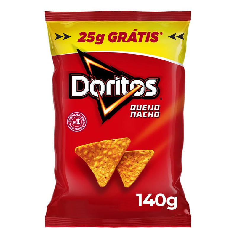 Salgadinho-De-Milho-DORITOS®-Queijo-Nacho-Pacote-140G