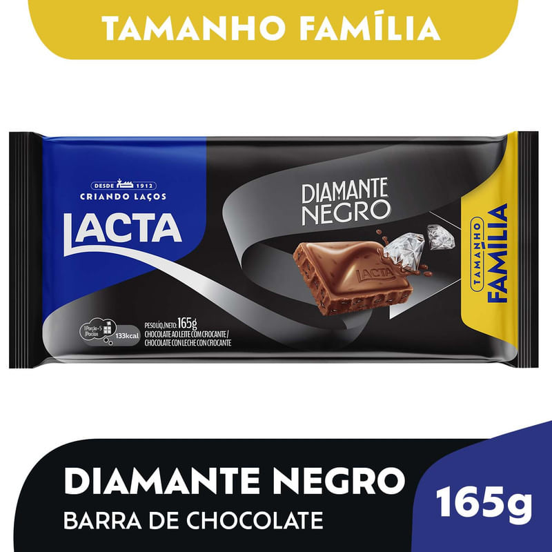 Chocolate-Lacta-Diamante-Negro-165g