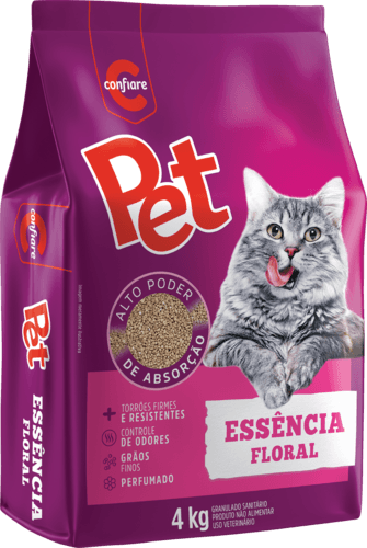 Granulado-Sanitario-Essencia-Floral-Confiare-Pacote-4kg