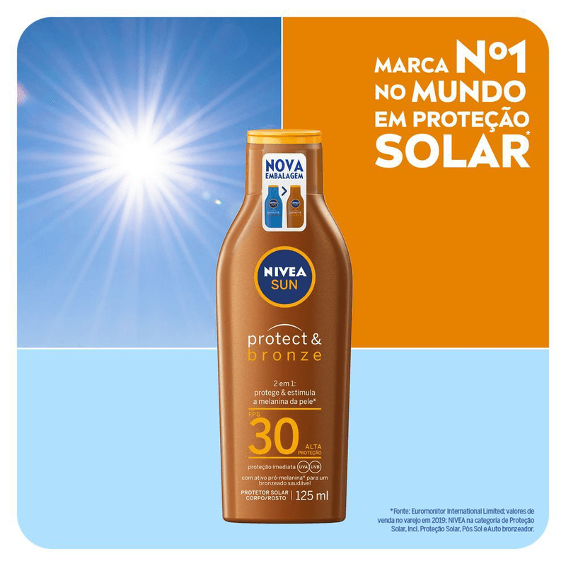 Protetor-Solar-Protect---Bronze-FPS-30-Nivea-Sun-Frasco-125ml