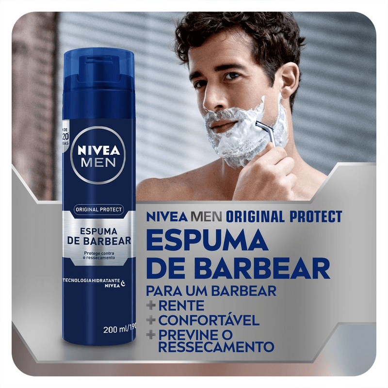 Espuma-de-Barbear-Original-Protect-Nivea-Men-Frasco-200ml