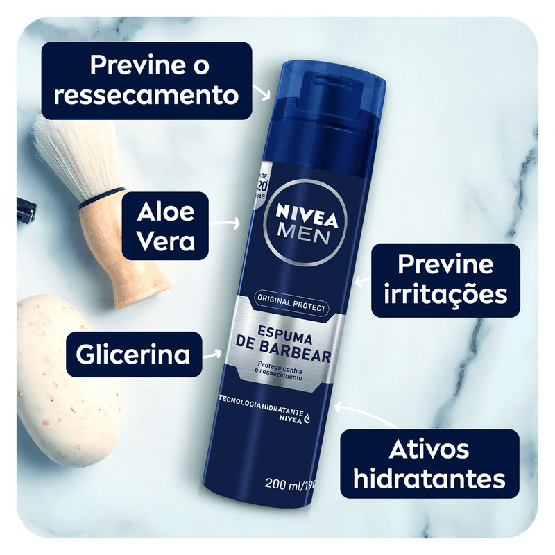 Espuma-de-Barbear-Original-Protect-Nivea-Men-Frasco-200ml