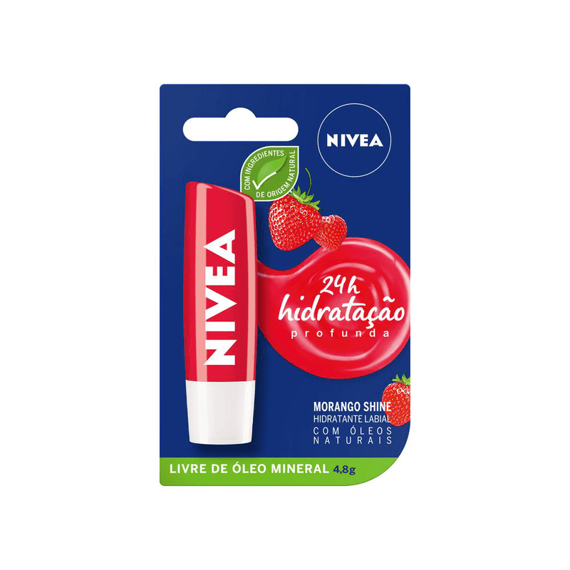 Protetor-Labial-Morango-Shine-Nivea-Cartela-48g